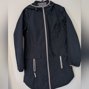 Nuage Women's Navy Raincoat Coat